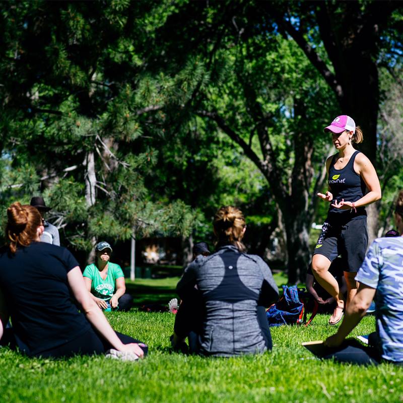 Abby Corrivea teaching women MovNat